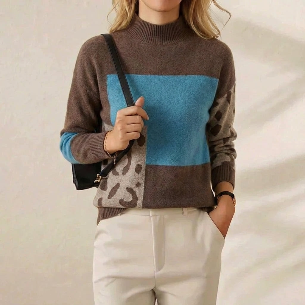 Lillian – Colour-Block Knit Jumper