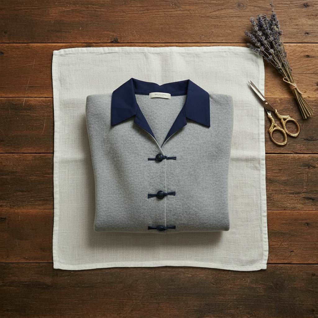 Sonia – Collared Cardigan with Toggle Buttons
