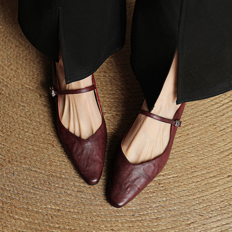 Wilhelmina | Smooth Slip-On Mules