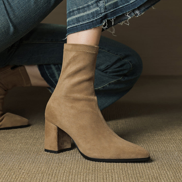 Racquel | Polished Ankle Boots