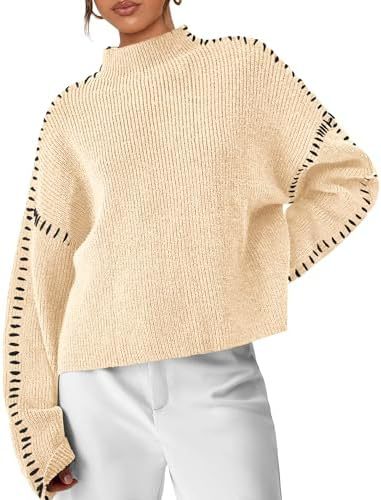 Jolene – Oversized Whipstitch Detail Jumper