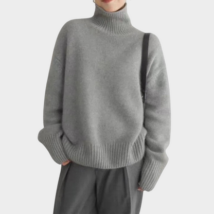 Claudette – Oversized Turtleneck Knit Jumper