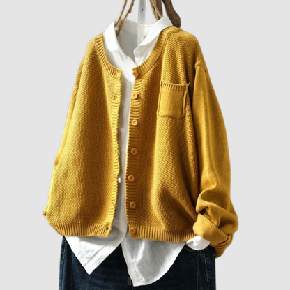 Francine – Cosy Knit Button-Up Cardigan