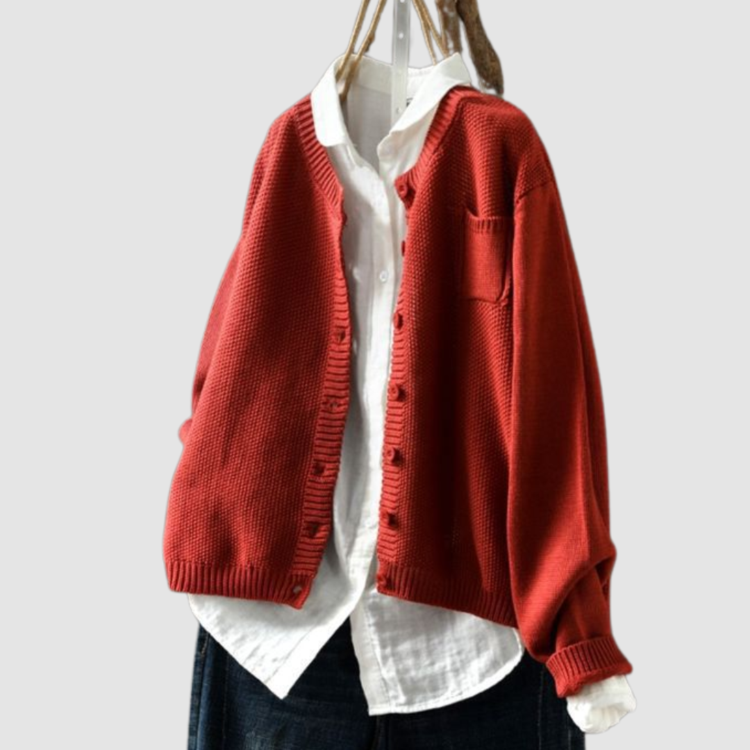 Francine – Cosy Knit Button-Up Cardigan