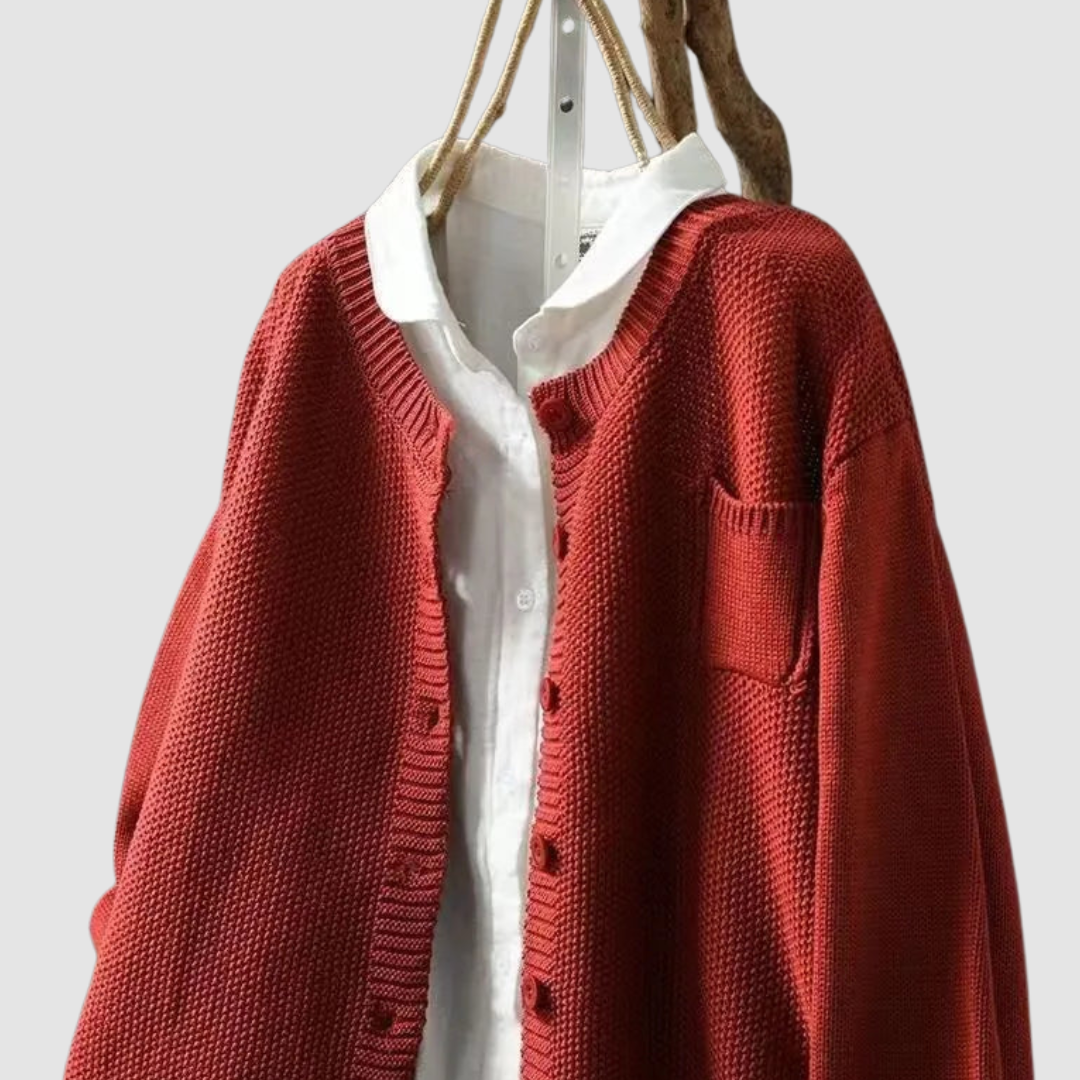 Francine – Cosy Knit Button-Up Cardigan