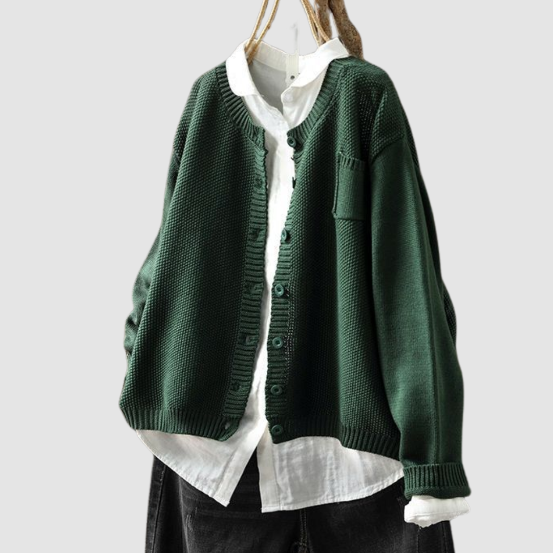Francine – Cosy Knit Button-Up Cardigan