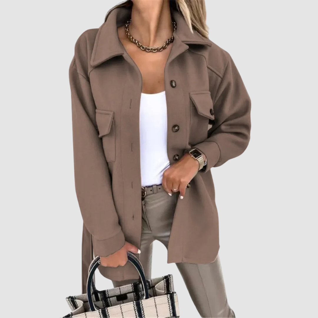 Delilah – Relaxed Fit Button-Up Jacket