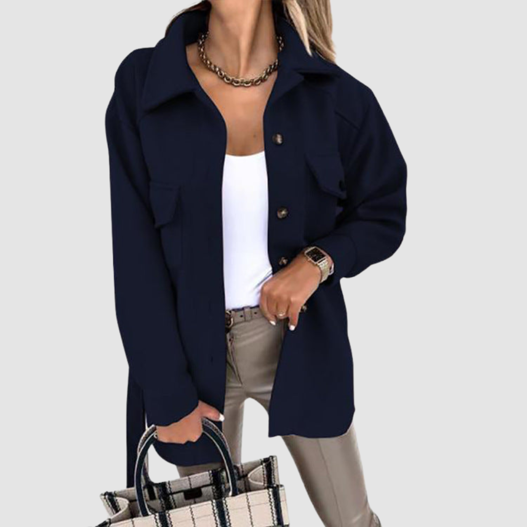Delilah – Relaxed Fit Button-Up Jacket