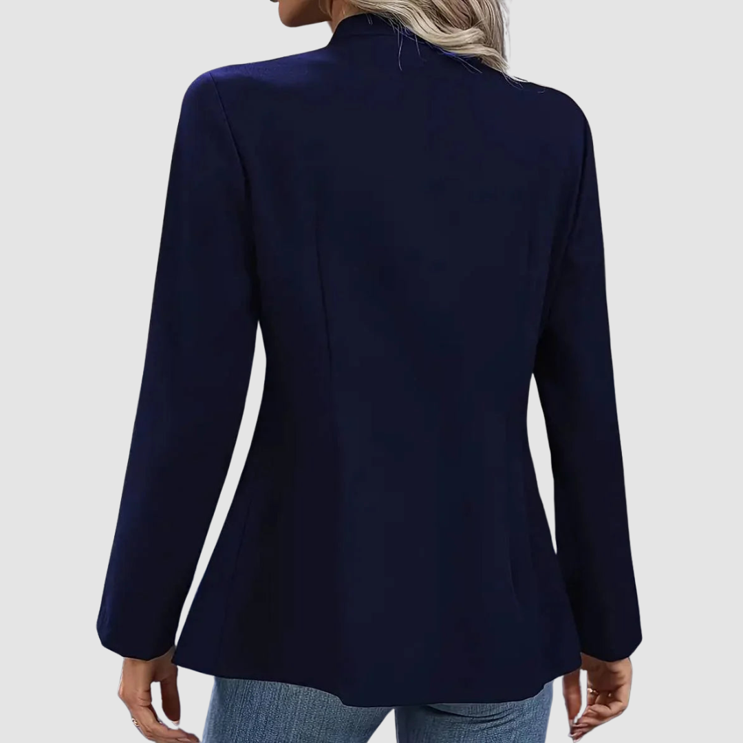 Rebecca – Double-Breasted Military Button Blazer