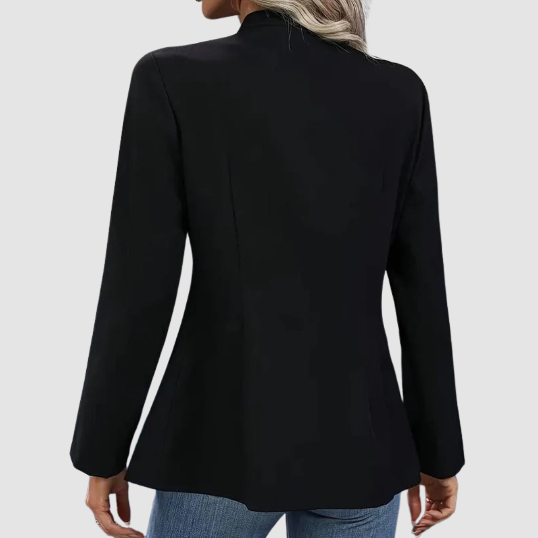 Rebecca – Double-Breasted Military Button Blazer
