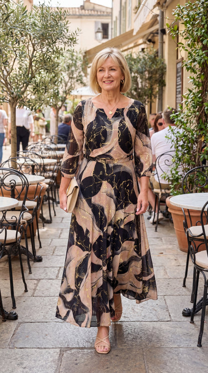 Cerelia | Line Maxi Dress