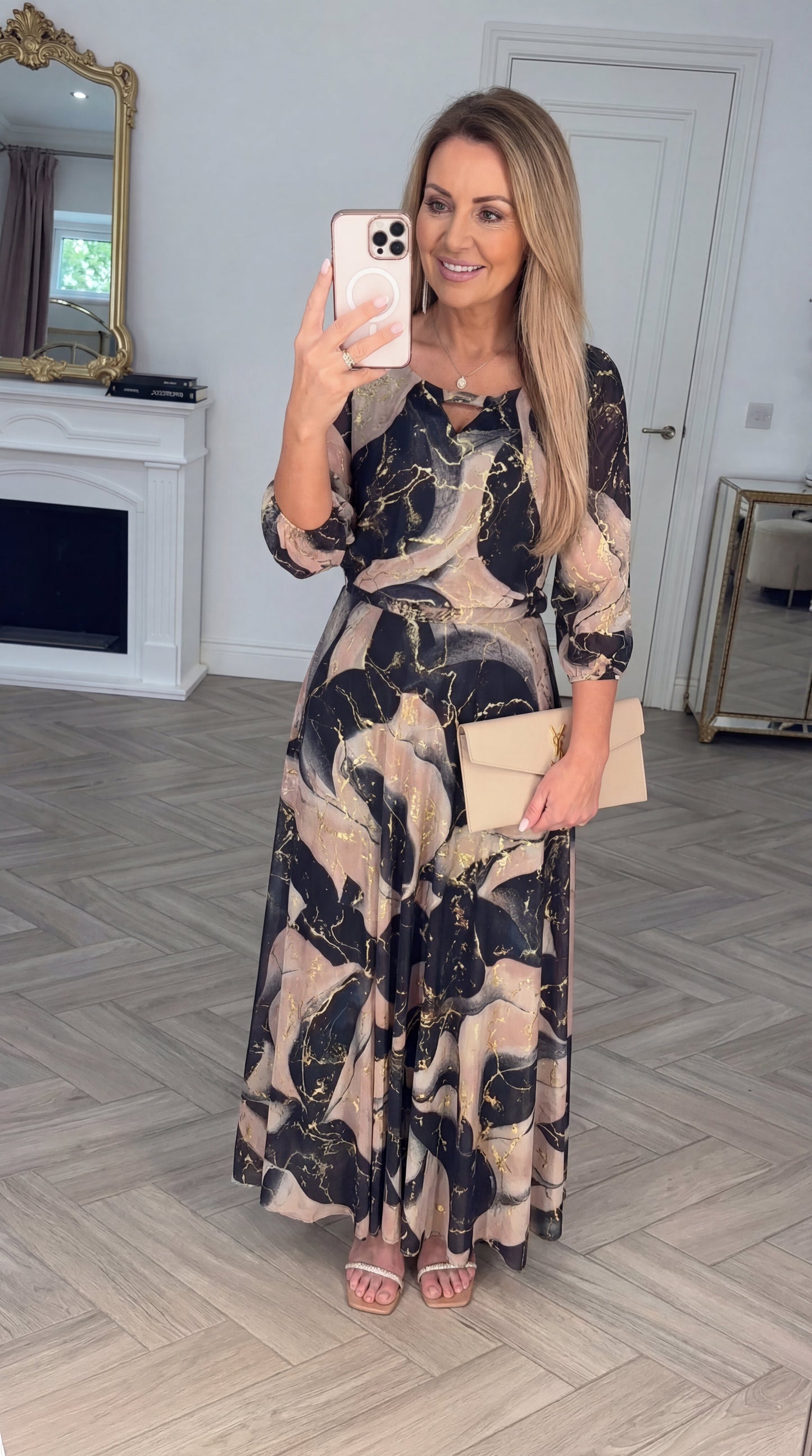 Cerelia | Line Maxi Dress