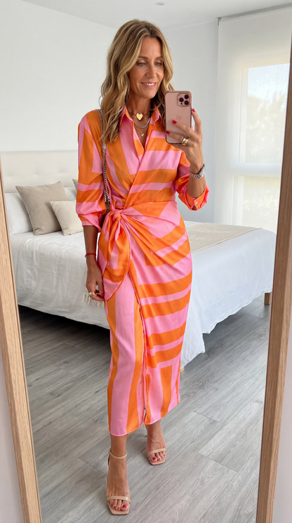 Kirra | Striped Midi Dress