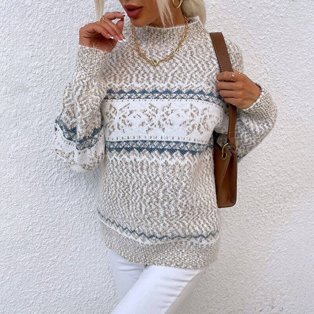 Catherine – Nordic Snowflake Knit Jumper