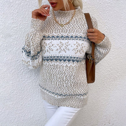 Catherine – Nordic Snowflake Knit Jumper