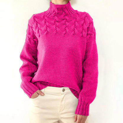 Myra – Cable Knit Turtleneck Jumper