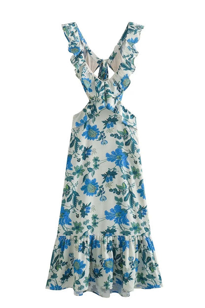 Briella | Floral Ruffle Dress