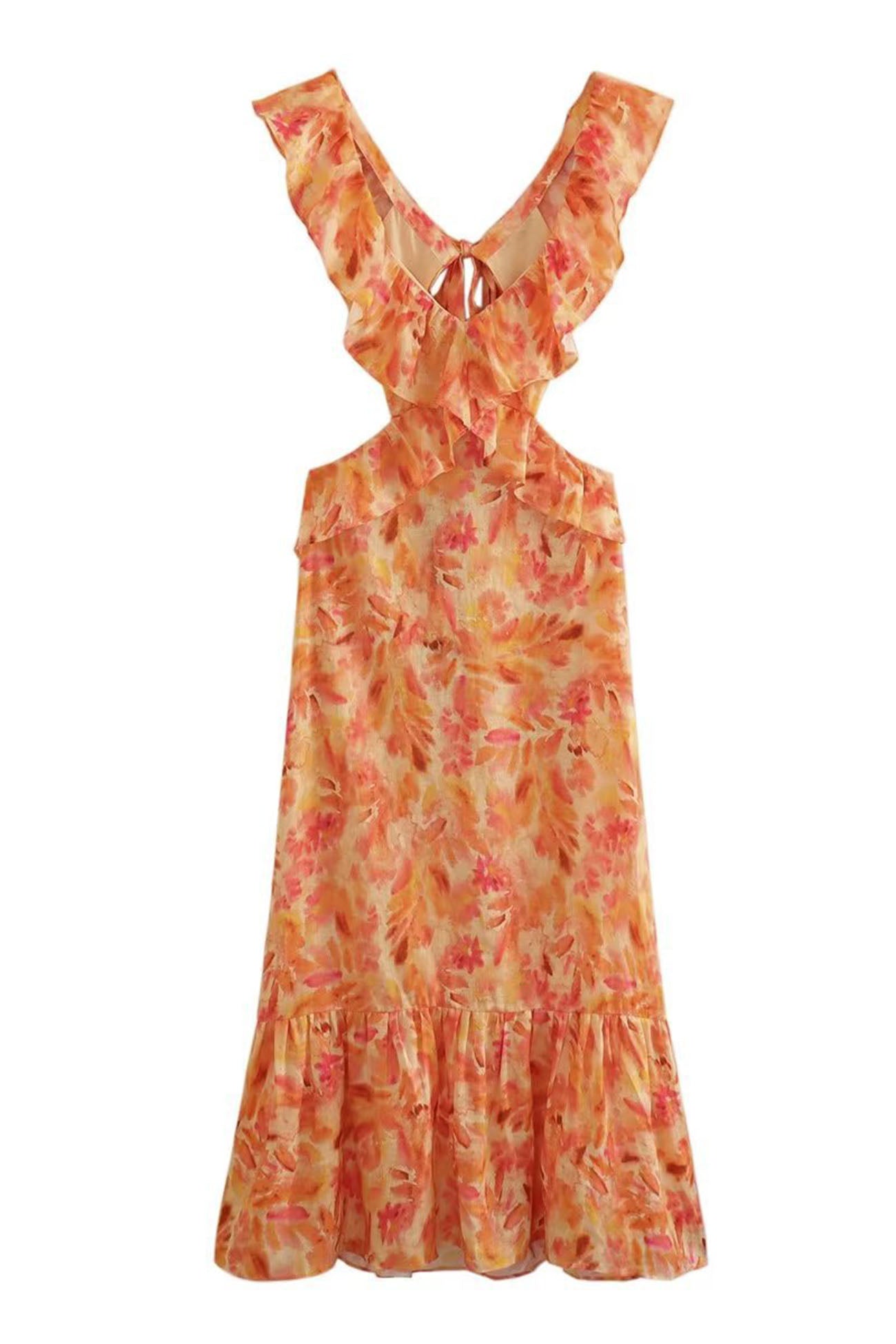 Briella | Floral Ruffle Dress