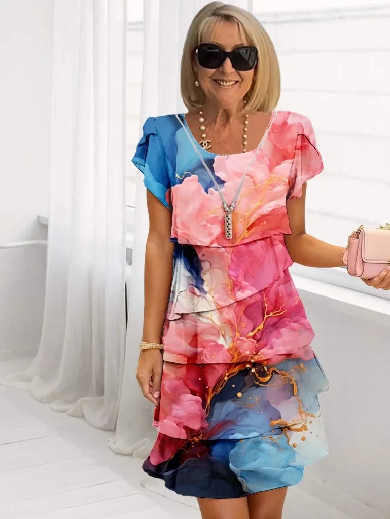 Jazlyn | Elegant Comfort Ruffle Dress