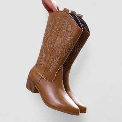 Kendra – Embroidered Western Cowboy Boots