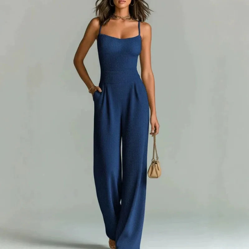 Veronica – Wide-Leg Spaghetti Strap Jumpsuit