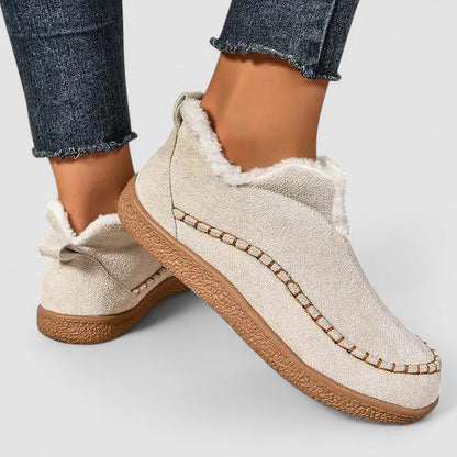 Leanne – Fleece-Lined Suede Slip-On Boots
