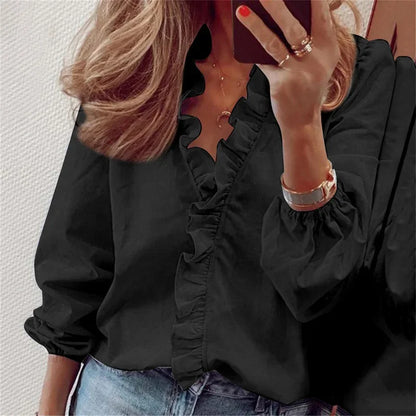 Valerie | Feminine Blouse with Playful Ruffles