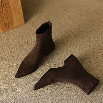 Selma – Pointed Toe Stretch Sock Boots