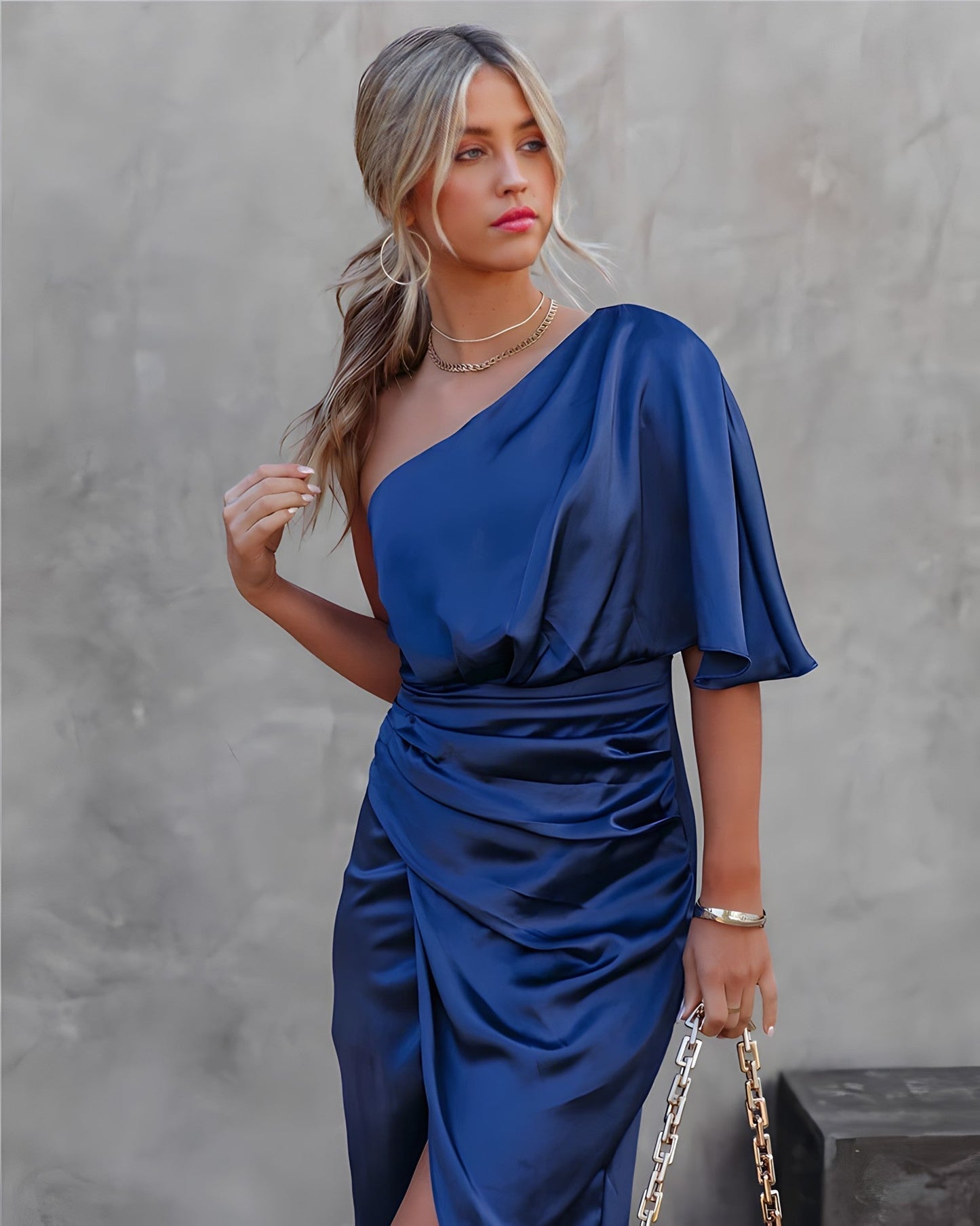 Ally | Elegant Satin Party Dress