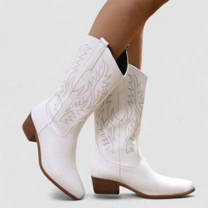 Kendra – Embroidered Western Cowboy Boots