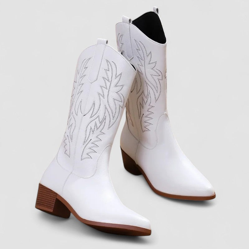 Kendra – Embroidered Western Cowboy Boots