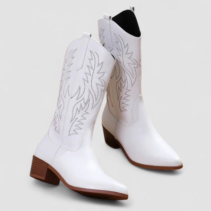 Kendra – Embroidered Western Cowboy Boots