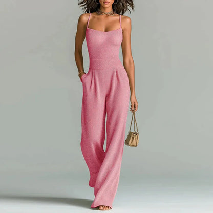 Veronica – Wide-Leg Spaghetti Strap Jumpsuit