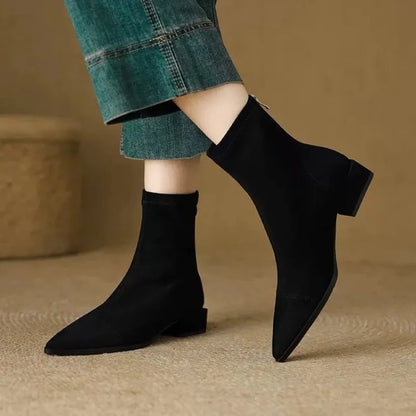 Selma – Pointed Toe Stretch Sock Boots