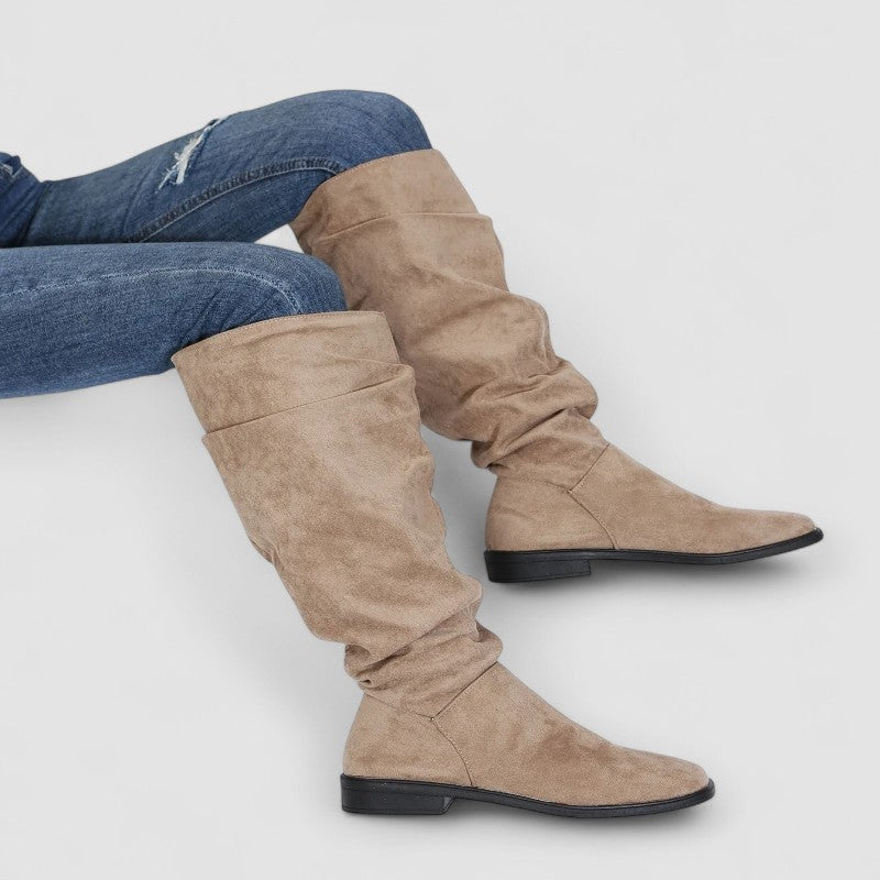 Hope – Slouchy Suede Knee-High Boots