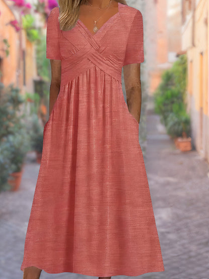 Maxine | V-Neck Tummy-Covering Dress