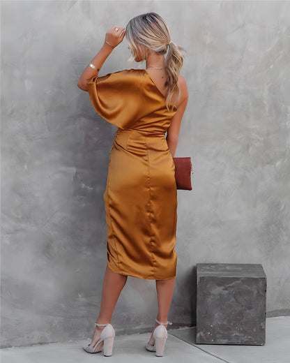 Ally | Elegant Satin Party Dress