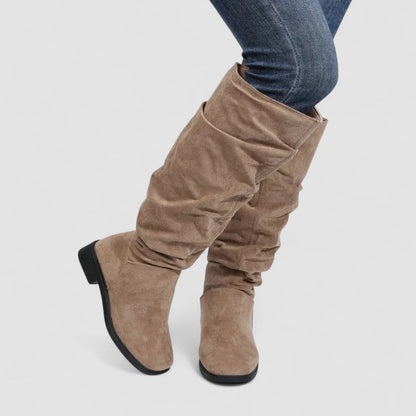 Hope – Slouchy Suede Knee-High Boots