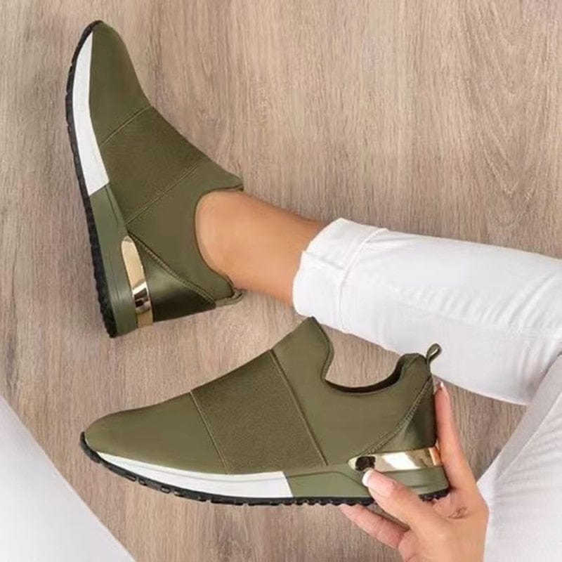 Patricia – Slip-On Sneakers with Metallic Detail