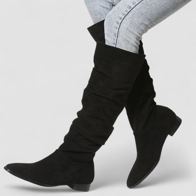 Hope – Slouchy Suede Knee-High Boots