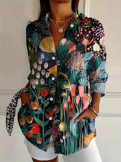 Emerie | Colourful Pattern Blouse