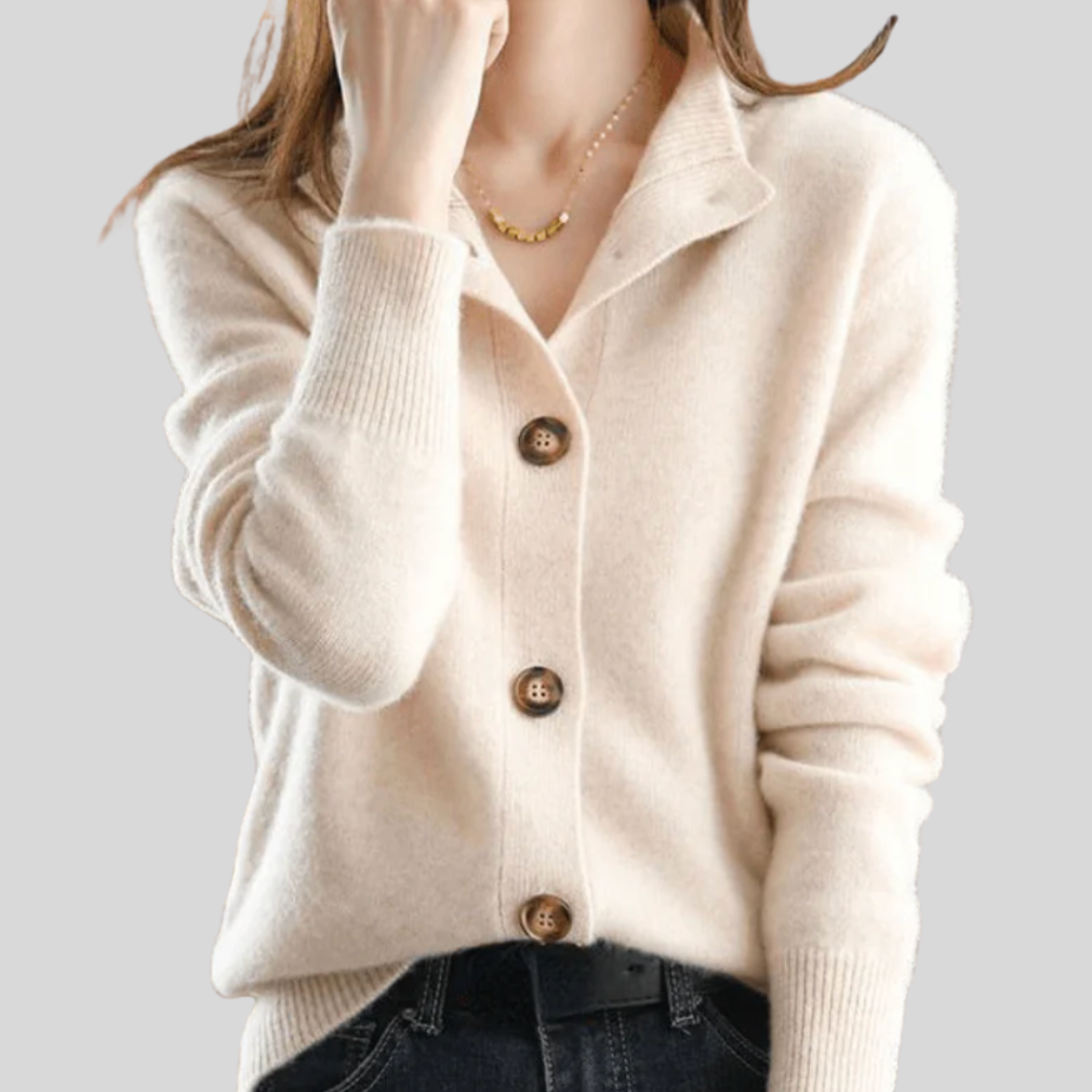 Gabriella – Soft Knit Button-Down Cardigan