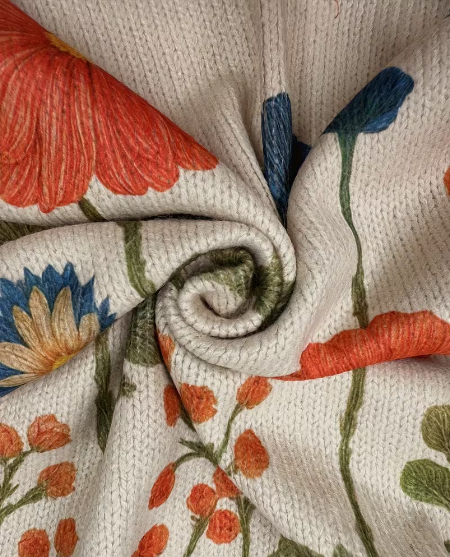 Odessa – Wildflower Zip Cardigan