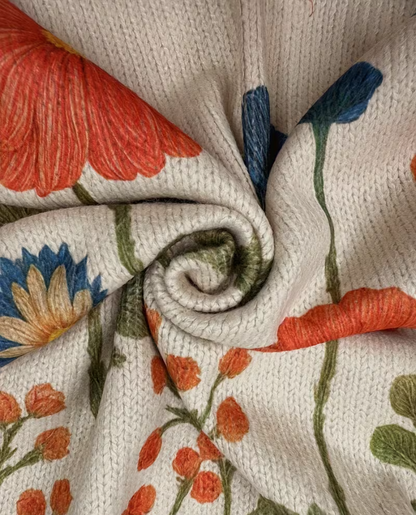 Odessa – Wildflower Zip Cardigan