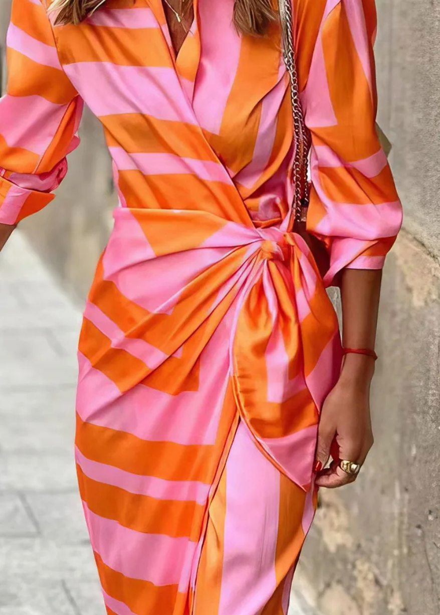 Kaelin | Printed Wrap Dress