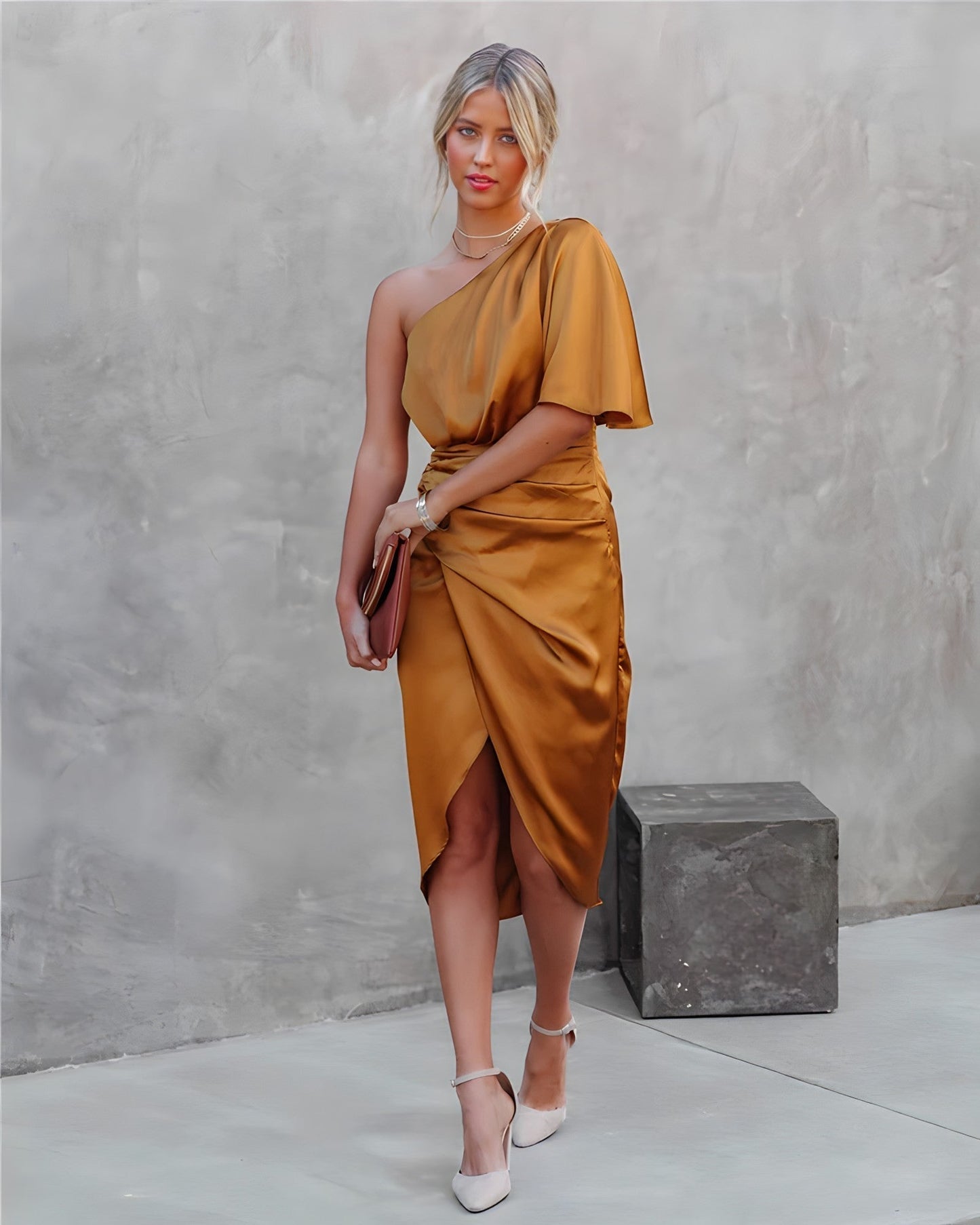Ally | Elegant Satin Party Dress