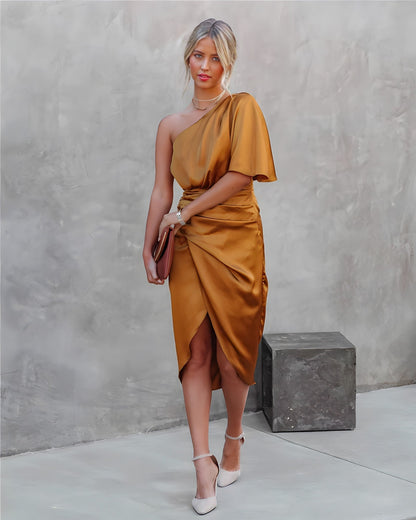 Ally | Elegant Satin Party Dress