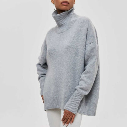 Wendy – Oversized Turtleneck Knit Jumper