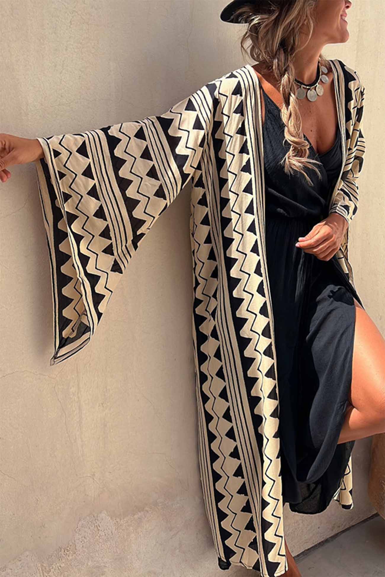 Carleen – Wrap Maxi Dress with Slit