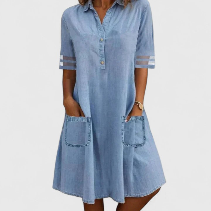 Fern | Figure Flattering Denim Dress